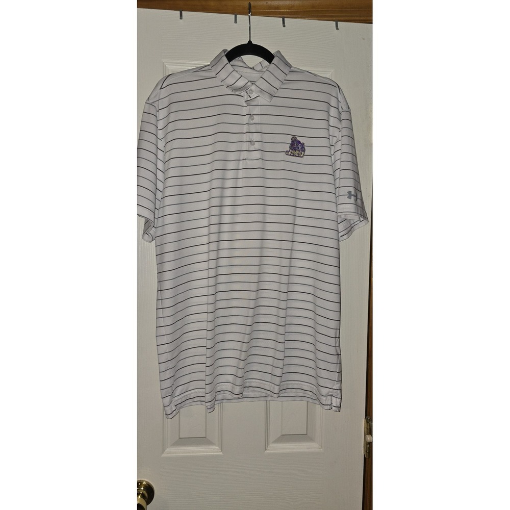 Men's Under Armour James Madison JMU Dukes Shirt Excellent Condition Size XL